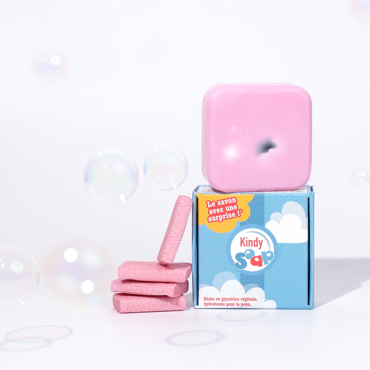 Kindy mini rose - parfum fraise